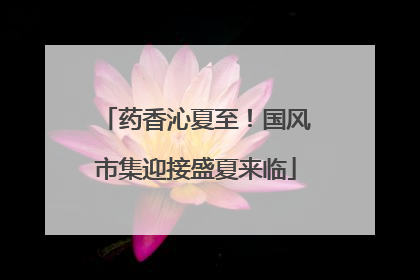 药香沁夏至！国风市集迎接盛夏来临