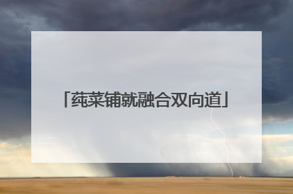 莼菜铺就融合双向道