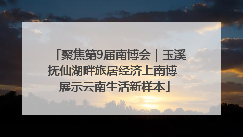 聚焦第9届南博会｜玉溪抚仙湖畔旅居经济上南博 展示云南生活新样本