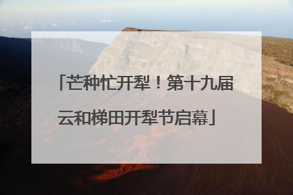 芒种忙开犁！第十九届云和梯田开犁节启幕