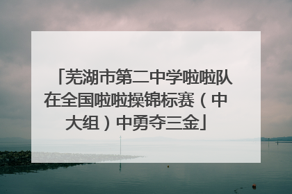 芜湖市第二中学啦啦队在全国啦啦操锦标赛（中大组）中勇夺三金