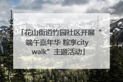 花山街道竹园社区开展“端午嘉年华 粽享city walk”主题活动