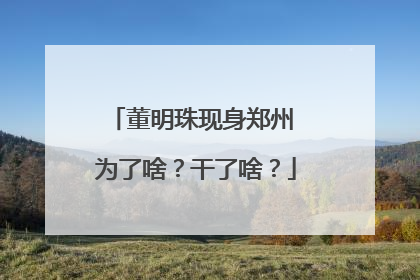 董明珠现身郑州 为了啥？干了啥？