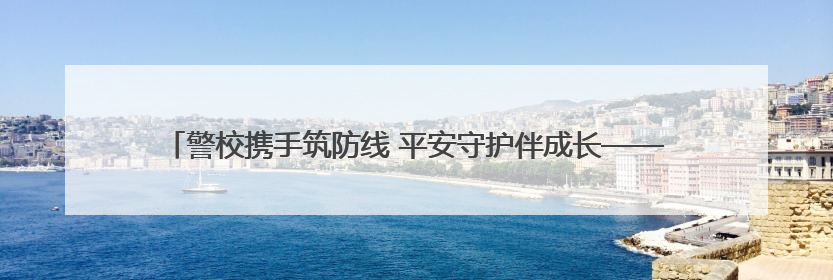 警校携手筑防线 平安守护伴成长——庐江县城西小学开展安全教育主题活动