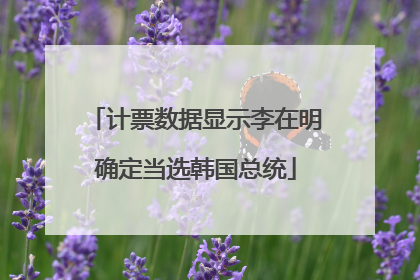 计票数据显示李在明确定当选韩国总统