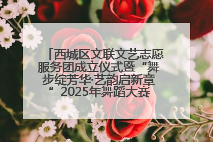 西城区文联文艺志愿服务团成立仪式暨“舞步绽芳华·艺韵启新章”2025年舞蹈大赛展演圆满举办