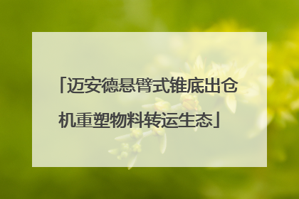迈安德悬臂式锥底出仓机重塑物料转运生态