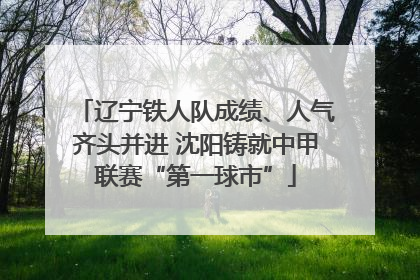 辽宁铁人队成绩、人气齐头并进 沈阳铸就中甲联赛“第一球市”