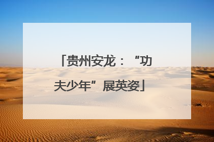 贵州安龙：“功夫少年”展英姿