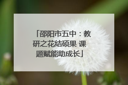 邵阳市五中：教研之花结硕果 课题赋能助成长