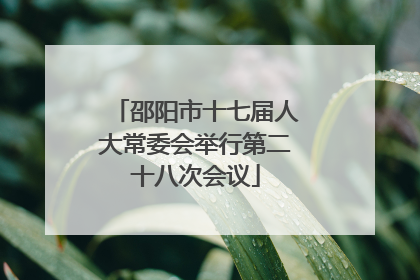 邵阳市十七届人大常委会举行第二十八次会议