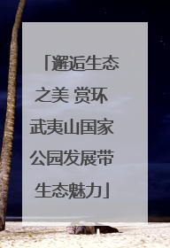 邂逅生态之美 赏环武夷山国家公园发展带生态魅力