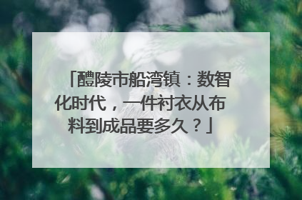 醴陵市船湾镇：数智化时代，一件衬衣从布料到成品要多久？