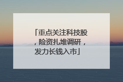 重点关注科技股，险资扎堆调研，发力长钱入市