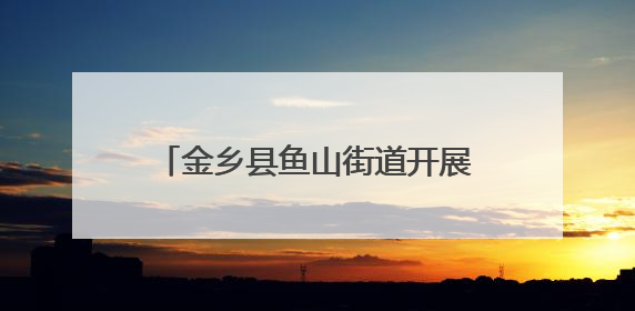 金乡县鱼山街道开展“三防”护苗活动