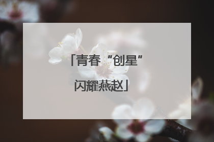 青春“创星” 闪耀燕赵
