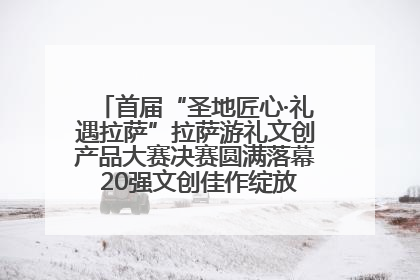 首届“圣地匠心·礼遇拉萨”拉萨游礼文创产品大赛决赛圆满落幕 20强文创佳作绽放雪域文化魅力