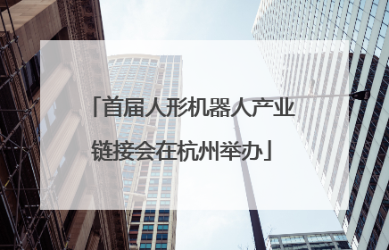 首届人形机器人产业链接会在杭州举办