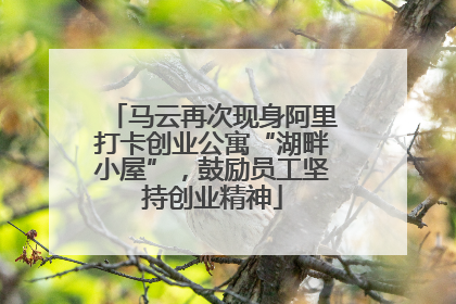 马云再次现身阿里打卡创业公寓“湖畔小屋”，鼓励员工坚持创业精神