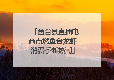 鱼台县直播电商点燃鱼台龙虾消费季新热潮