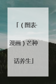 （图表·漫画）芒种话养生