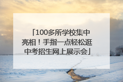 100多所学校集中亮相！手指一点轻松逛中考招生网上展示会