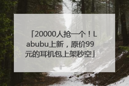20000人抢一个！Labubu上新，原价99元的耳机包上架秒空