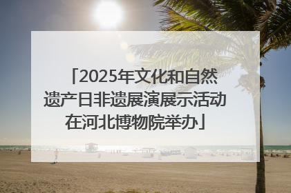 2025年文化和自然遗产日非遗展演展示活动在河北博物院举办