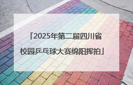 2025年第二届四川省校园乒乓球大赛绵阳挥拍