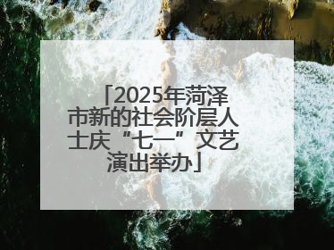 2025年菏泽市新的社会阶层人士庆“七一”文艺演出举办