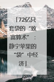 72亿只套袋的“致富算术”：静宁苹果的“袋”中经济
