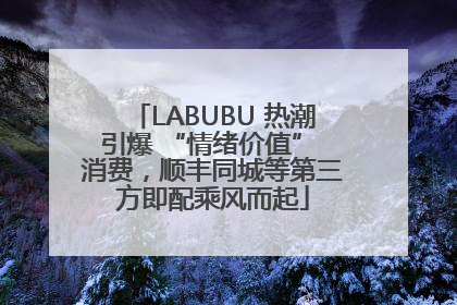 LABUBU 热潮引爆 “情绪价值” 消费，顺丰同城等第三方即配乘风而起